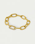 Solene Single Pavé Link Bracelet