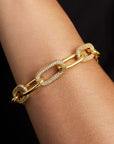 Solene Pavé Link Bracelet