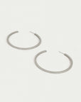 Petit Pavé Large Thin Hoops
