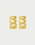 Crosby Link Huggie Hoops