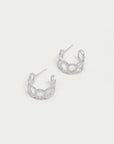 Crosby Link Huggie Hoops
