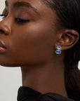 Mercer Double Gemstone Drop Earrings