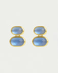 Mercer Double Gemstone Drop Earrings