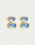 Mercer Double Gemstone Drop Earrings