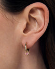 Chérie Heart Huggie Hoops