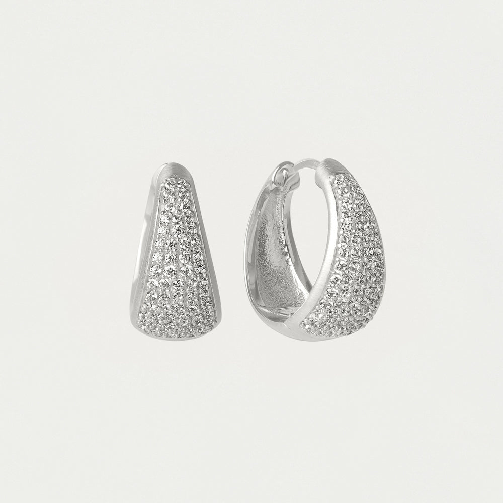Margaux Pavé Huggie Hoops – DeanDavidson.com