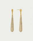 Margaux Pavé Long Drop Earrings