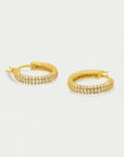 Signature Pavé Huggie Hoops