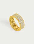 Petit Pavé Thick Stacking Ring