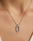 Solene Pavé Pendant Necklace