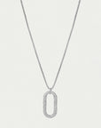 Solene Pavé Long Pendant Necklace