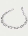 Solene Pavé Statement Link Necklace
