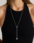 Juliette Pavé Lariat Necklace