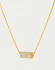 Petit Pavé Mini Tube Necklace