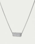 Petit Pavé Mini Tube Necklace