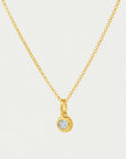 Round Birthstone Necklace