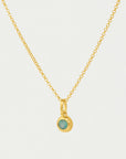 Round Birthstone Necklace