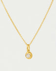 Round Birthstone Necklace