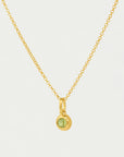 Round Birthstone Necklace