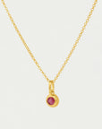 Round Birthstone Necklace