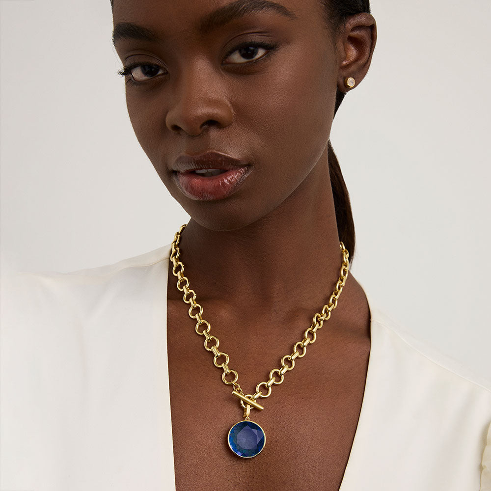 マディソンブルー MADISON BLUE NECKLACE Madison Necklace in Blue · Rose & Clay
