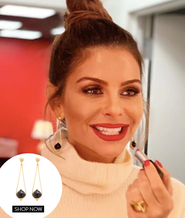 MARIA MENOUNOS IN OUR FES EARRINGS