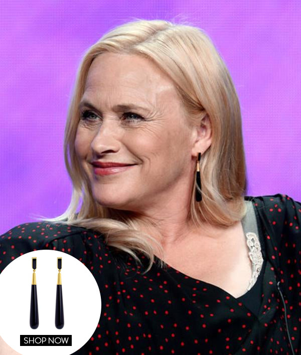 PATRICIA ARQUETTE IN OUR REIGN DROP EARRINGS