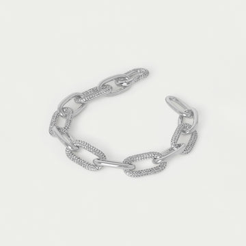Solene Pavé Link Bracelet