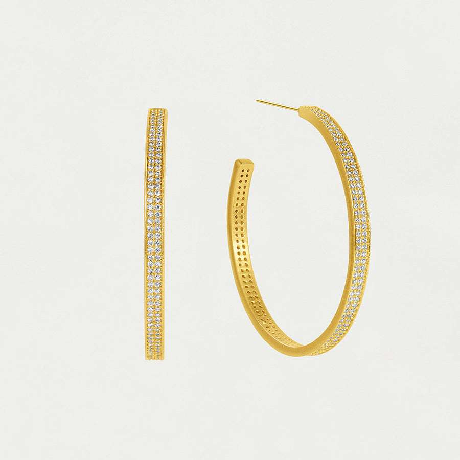 Petit Pavé Midi Hoops