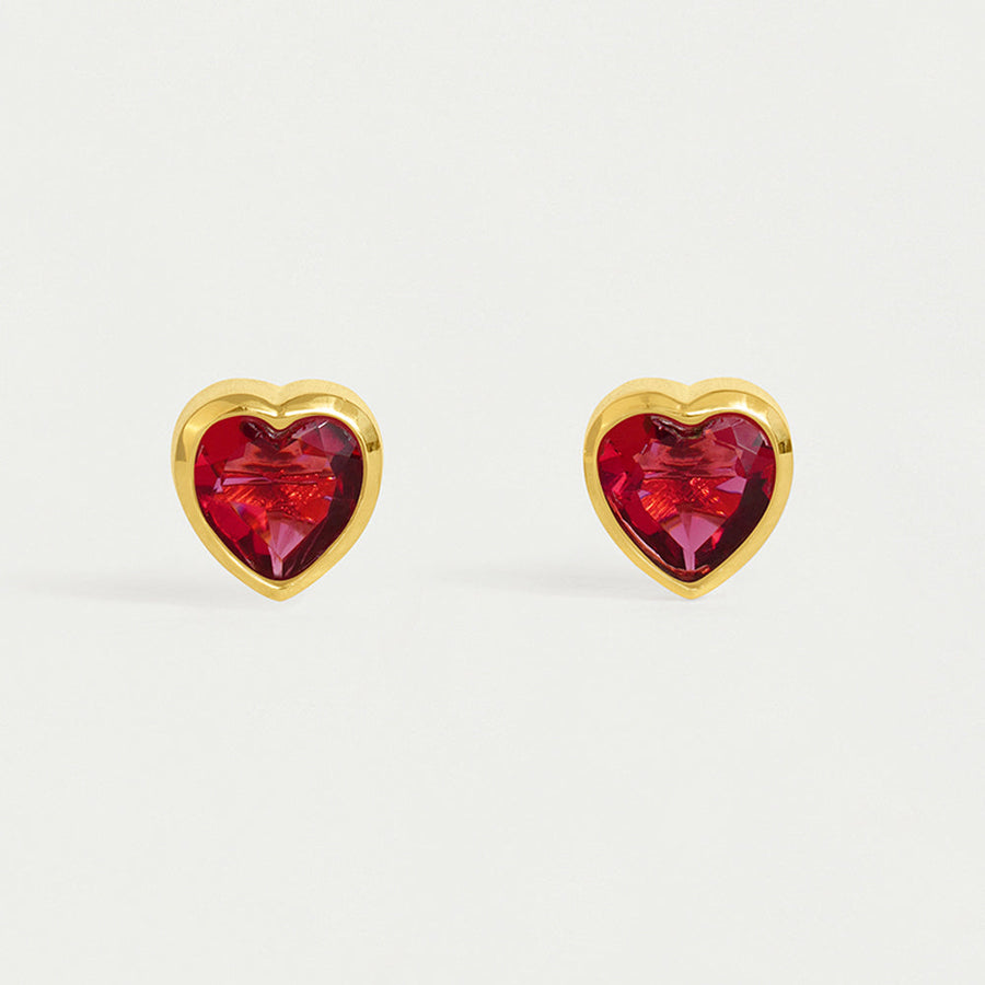 Signature Midi Heart Studs