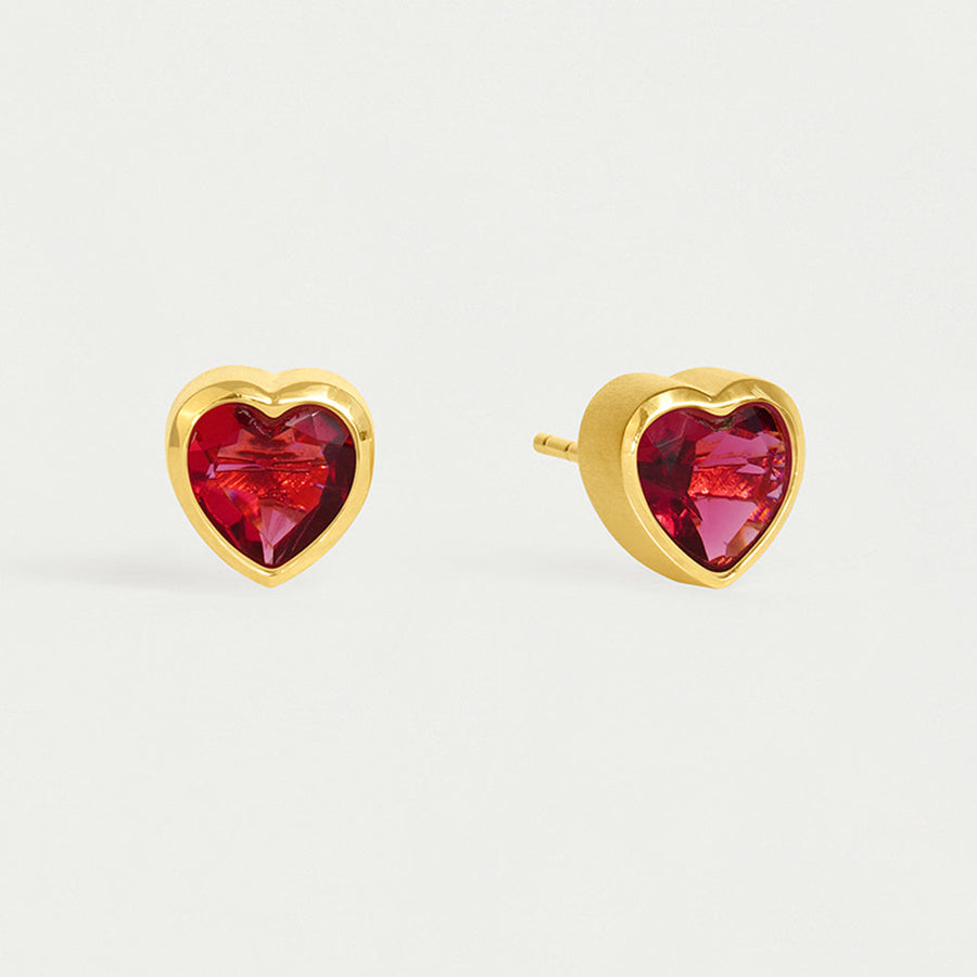 Signature Midi Heart Studs