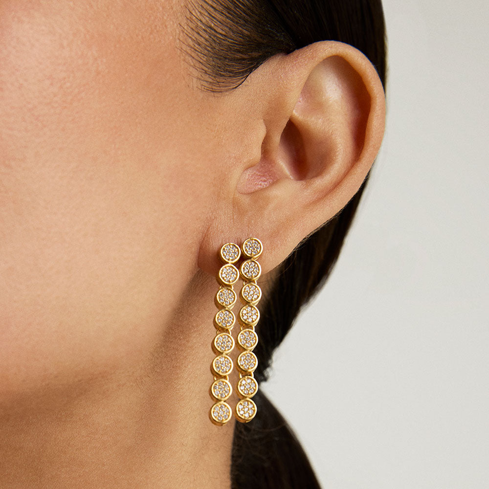 Mirabeau Pavé Statement Drop Earrings – DeanDavidson.com