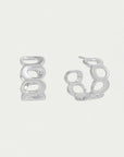 Crosby Link Huggie Hoops