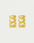 Crosby Link Huggie Hoops