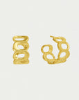 Crosby Link Huggie Hoops