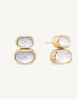 Mercer Double Gemstone Drop Earrings