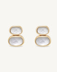 Mercer Double Gemstone Drop Earrings