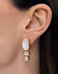 Mercer Gemstone Statement Drop Earrings