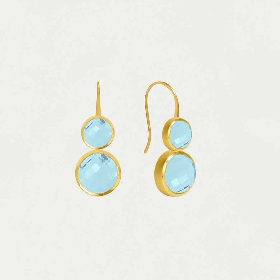 Tulum Double Droplet Earrings