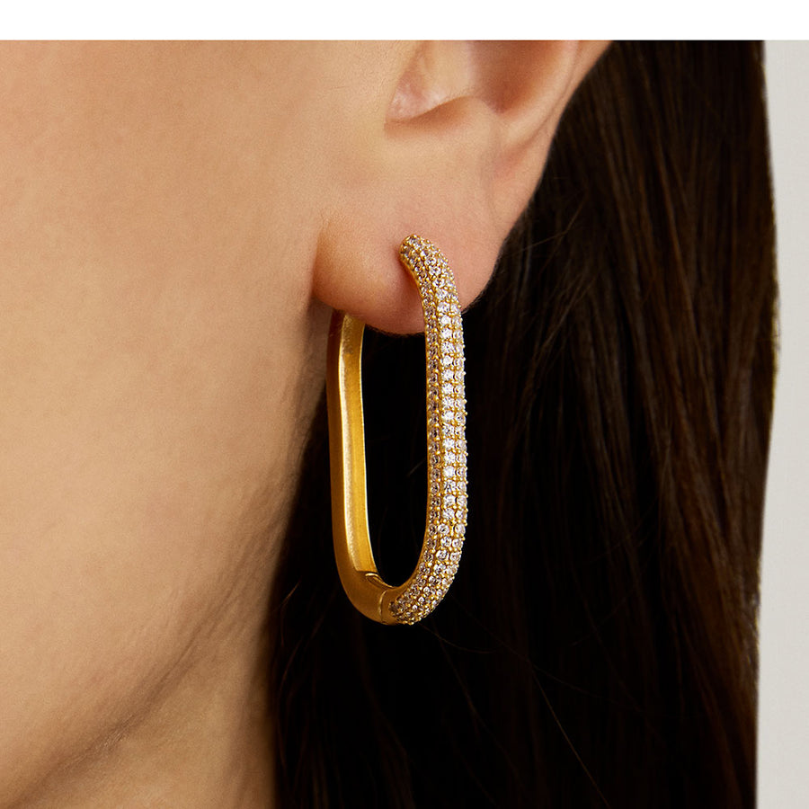 Juliette Pavé Hinged Hoop