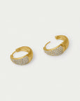 Margaux Pavé Huggie Hoops
