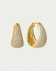 Margaux Pavé Huggie Hoops