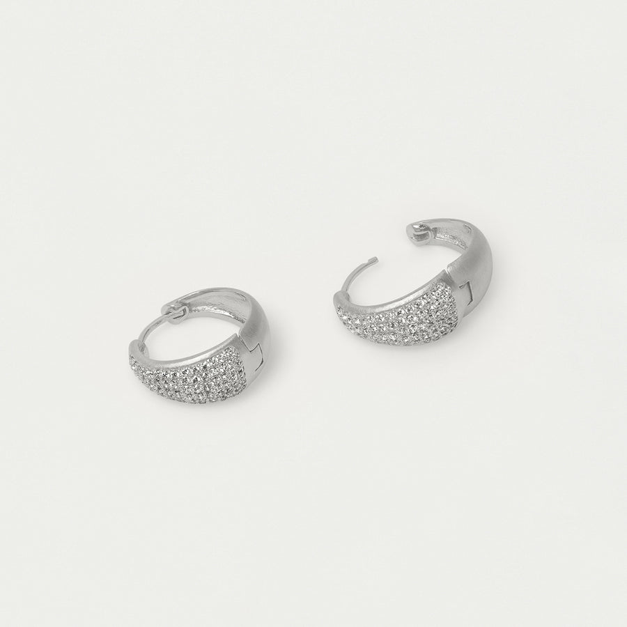 Margaux Pavé Huggie Hoops