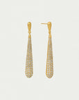 Margaux Pavé Long Drop Earrings