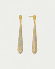 Margaux Pavé Long Drop Earrings