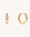 Charlotte Huggie Hoops
