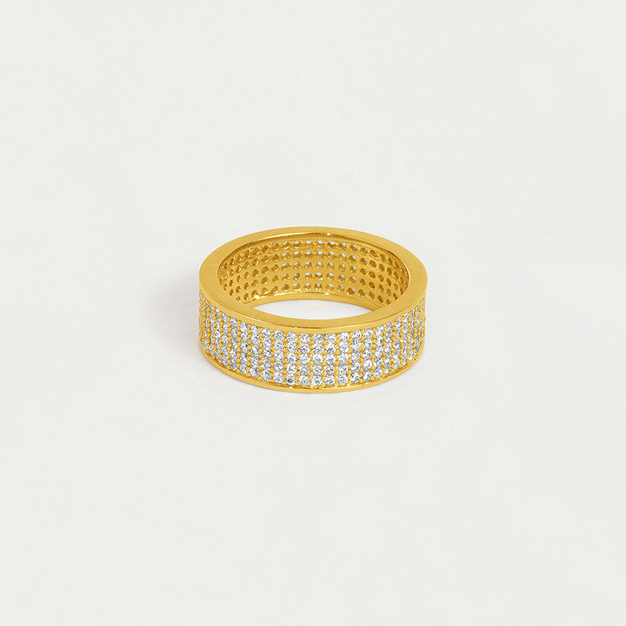 Petit Pavé Thick Stacking Ring
