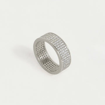 Petit Pavé Thick Stacking Ring