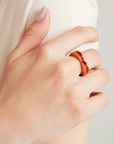 Enamel Heart Ring