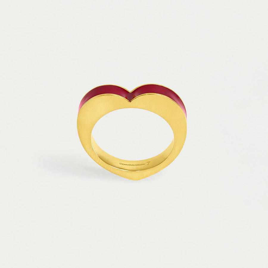 Enamel Heart Ring